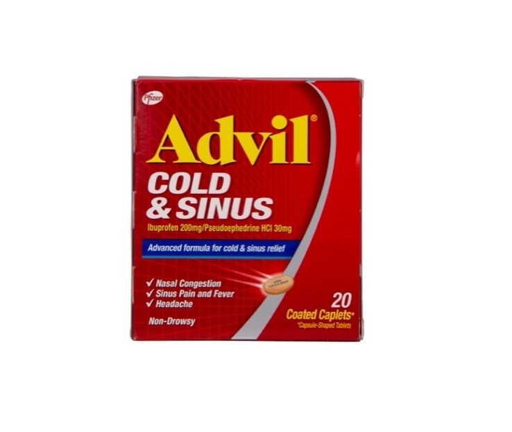 ADVIL COLD & SINUS CAPLETS 20s - Ibn Al Haytham Centre